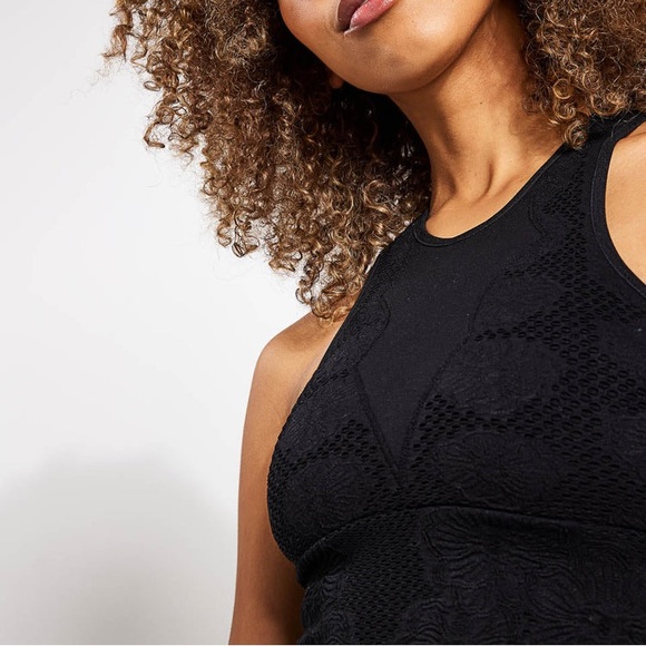 008.Free People Movement Every Single Time Floral Sports Bra Black NWT - Picture 5 of 13